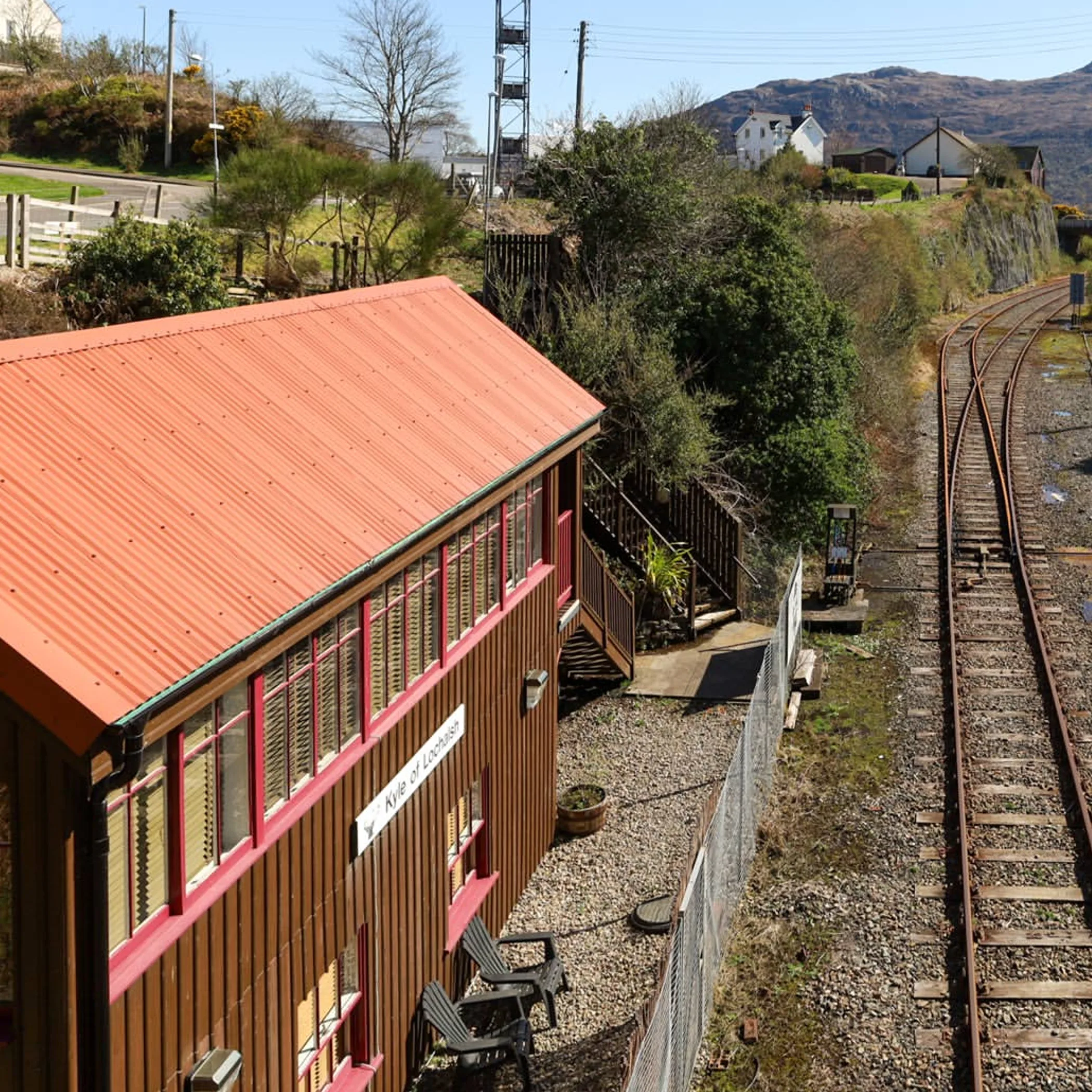 kyle signal box and railway tracks