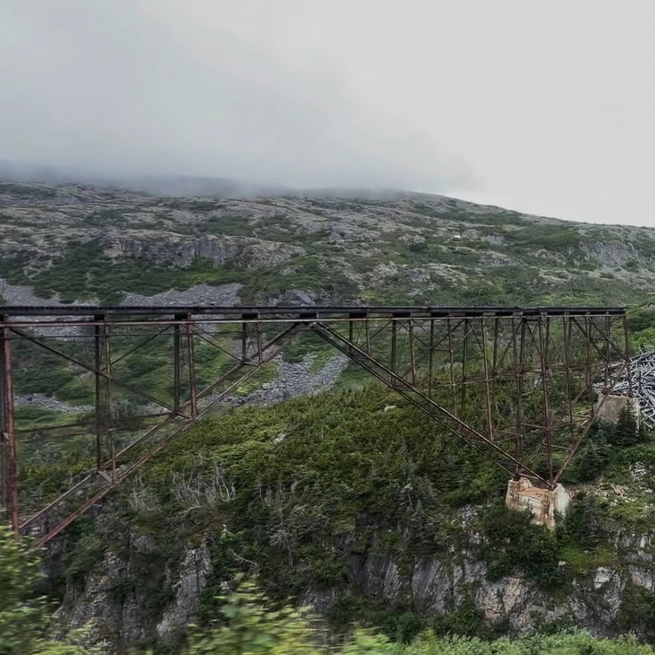 scenic railway bridge in nature