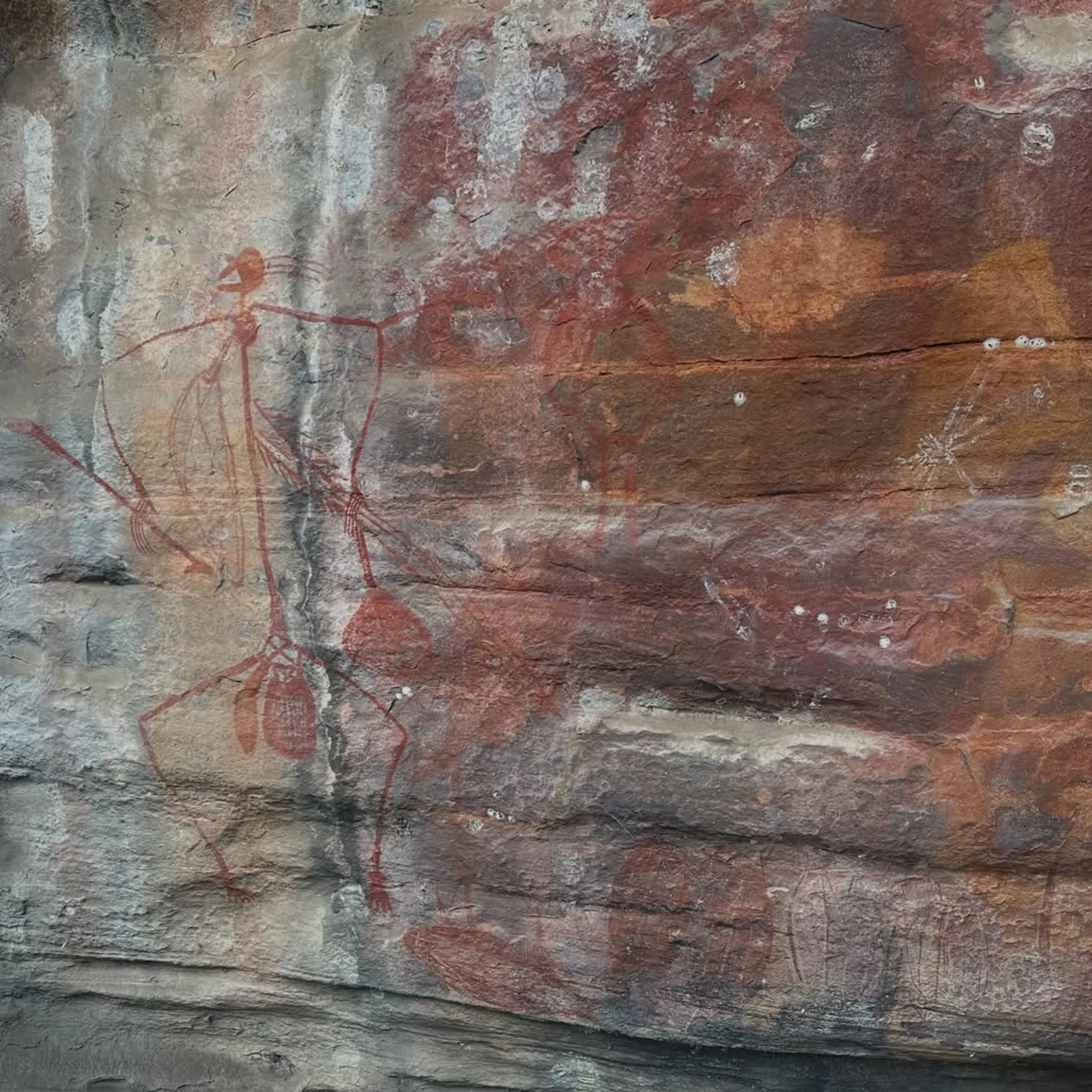 ancient indigenous rock paintings